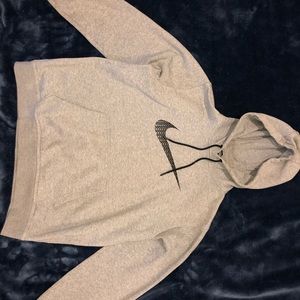 Grey Nike Hoodie W| Black Check
